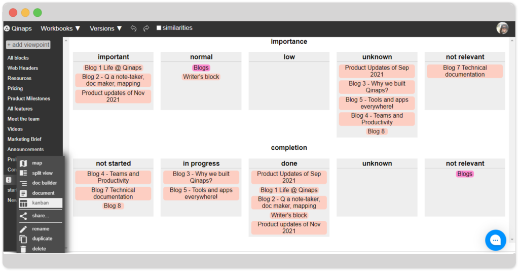 Track completion status with Kanban Boards